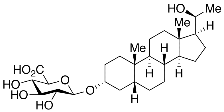 Pregnanediol 3alpha-O-beta-D-Glucuronide - Chemical structure and product image
