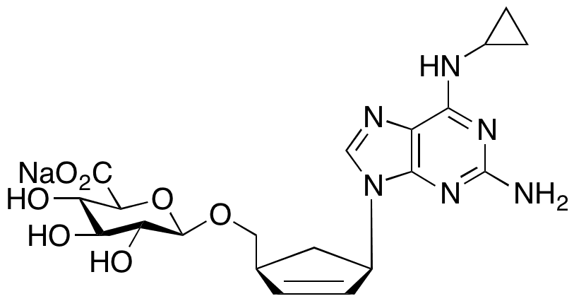 Abacavir 5’-β-D-Glucuronide Sodium Salt - Chemical structure and product image
