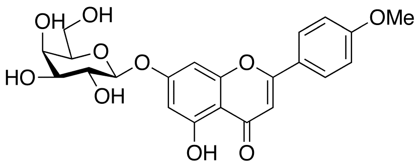 Acacetin 7-O-β-D-Galactopyranoside - Chemical structure and product image