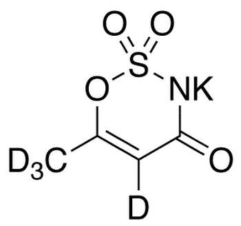 Acesulfame-d4 Potassium Salt - Chemical structure and product image