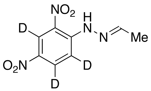 Acetaldehyde 2,4-Dinitrophenylhydrazone-d3 - Chemical structure and product image