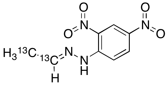 Acetaldehyde-13C2 2,4-Dinitrophenylhydrazone - Chemical structure and product image