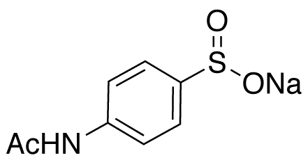 4-Acetamidobenzenesulfinic Acid Sodium Salt - Chemical structure and product image