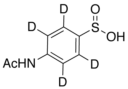 4-Acetamidobenzenesulphinic Acid-d4 - Chemical structure and product image