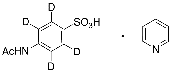 4-Acetamidobenzenesulfonic Acid-d4 Pyridine (Major) - Chemical structure and product image