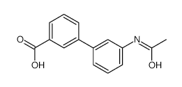 3’-Acetamidobiphenyl-3-carboxylic acid - Chemical structure and product image
