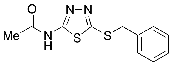 Acetamido-5-benzylthio-1,3,4-thiadiazole - Chemical structure and product image