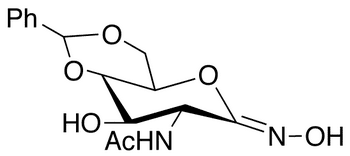 2-Acetamido-4,6-O-benzylidene-2-deoxy-D-gluconohydroximo-1,5-lactone - Chemical structure and product image