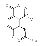 3-Acetamido-4-methyl-2-nitrobenzoic acid - Chemical structure and product image