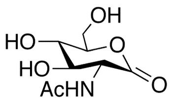 2-Acetamido-2-deoxy-D-glucono-1,5-lactone - Chemical structure and product image