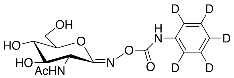 (Z)-O-(2-Acetamido-2-deoxy-D-glucopyranosylidene)amino N-Phenyl-d5-carbamate - Chemical structure and product image