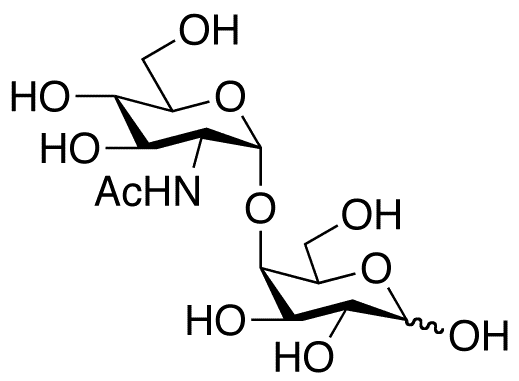 4-O-(2-Acetamido-2-deoxy-α-D-glucopyranosyl)-D-galactose - Chemical structure and product image