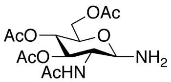 2-Acetamido-2-deoxy-3,4,6-tri-O-acetyl-β-D-glucopyranosylamine - Chemical structure and product image