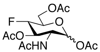 2-Acetamido-4-fluoro-1,3,6-tri-O-acetyl-2,4-dideoxy-D-glucopyranose - Chemical structure and product image