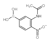 3-Acetamido-4-nitrophenylboronic acid - Chemical structure and product image