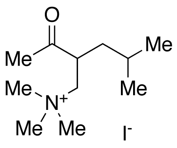 (2-Acetyl-4-methylpentyl)trimethylammonium Iodide - Chemical structure and product image