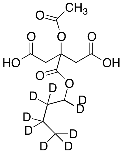 2-(Acetyloxy)-1,2,3-propanetricarboxylic Acid 2-Butyl Ester-d9 - Chemical structure and product image