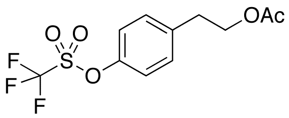 4-(2-Acetoxyethyl)phenol Trifluoromethanesulfonate - Chemical structure and product image