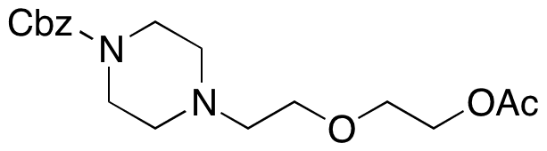 4-(2-(2-Acetoxyethoxy)ethyl)piperazine-1-carboxylic Acid Benzyl Ester - Chemical structure and product image