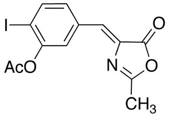 4-(4-Acetoxy-3-iodobenzal)-2-methyl-5-oxazolone - Chemical structure and product image