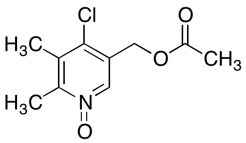 5-Acetoxymethyl-2,3-dimethyl-4-chloropyridine N-oxide - Chemical structure and product image