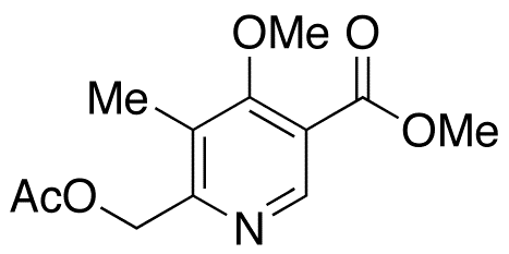 6-(Acetoxymethyl)-4-methoxy-5-methyl Nicotinic Acid Methyl Ester - Chemical structure and product image