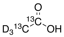 Acetic Acid-13C2 D3 - Chemical structure and product image
