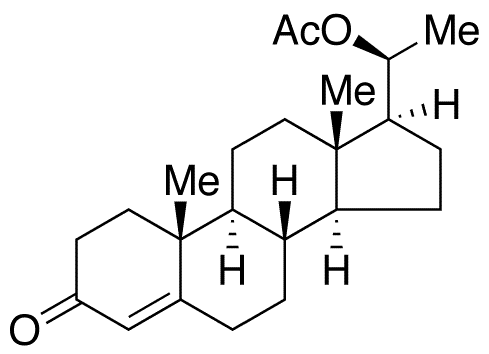 20alpha-Acetoxy-4-pregnen-3-one - Chemical structure and product image