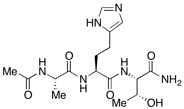 N-Acetyl-L-alanyl-L-homohistidiny-L-threonine Amide - Chemical structure and product image