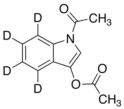 1-Acetyl-3-indoxyl-d4 Acetate - Chemical structure and product image