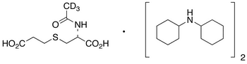 N-(Acetyl-d3)-S-(2-carboxyethyl)-L-cysteine Bis(dicyclohexylamine) Salt - Chemical structure and product image
