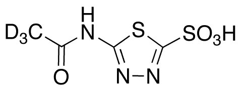 5-(Acetylamino)-1 3 4-thiadiazole-2-sulfonic Acid-d3 - Chemical structure and product image