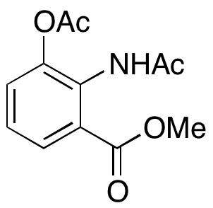 2-Acetamido-3-acetoxybenzoic Acid Methyl Ester - Chemical structure and product image
