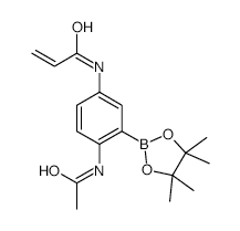 2-Acetamido-5-acrylamidophenylboronic acid pinacol ester - Chemical structure and product image
