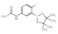 5-Acetamido-2-chlorophenylboronic acid pinacol ester - Chemical structure and product image