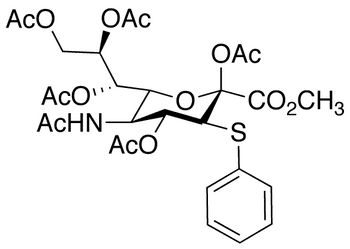 5-(Acetylamino)-5-deoxy-3-S-phenyl-3-thio-D-erythro-alpha-L-gluco-2-nonulopyranosonic Acid Methyl Ester 2 4 7 8 9-Pentaacetate - Chemical structure and product image
