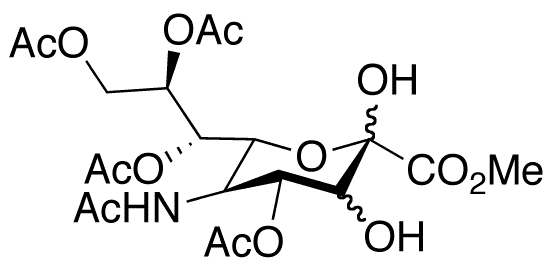 5-(Acetylamino)-5-deoxy-D-erythro-L-gluco-2-nonulopyranosonic Acid Methyl Ester 4 7 8 9-Tetraacetate - Chemical structure and product image