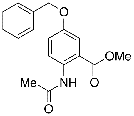 2-(Acetylamino)-5-(phenylmethoxy)-benzoic Acid Methyl Ester - Chemical structure and product image