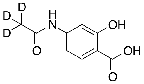 N-Acetyl-4-aminosalicylic Acid-d3 - Chemical structure and product image