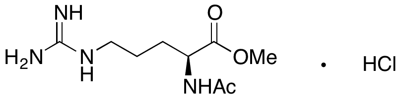 N-Acetyl-L-arginine Methyl Ester Hydrochloride - Chemical structure and product image