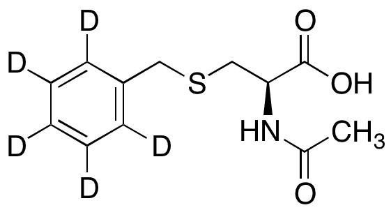N-Acetyl-S-benzyl-2 3 4 5 6-d5-L-cysteine - Chemical structure and product image