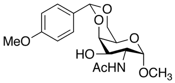 N-Acetyl-4 6-(p-methoxybenzylidene)-2-deoxy-1-O-methyl-α-D-galactosamine - Chemical structure and product image
