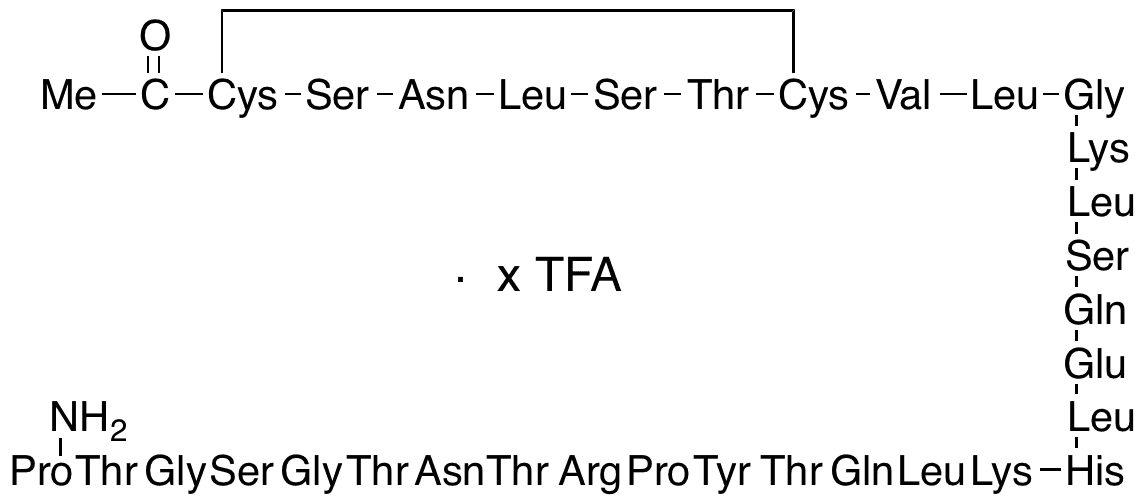N-Acetyl-cys(1)-calcitonin Salmon TFA Salt - Chemical structure and product image
