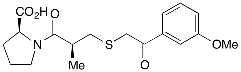 S-(3-Acetylanisole) Captopril - Chemical structure and product image