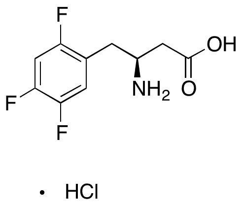 (S)-3-Amino-4-(2,4,5-trifluorophenyl)butanoic Acid Hydrochloride - Chemical structure and product image
