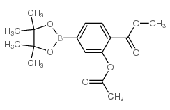 3-Acetoxy-4-methoxycarbonylphenylboronic Acid Pinacol Ester - Chemical structure and product image
