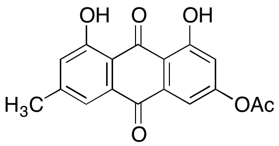 3-(Acetyloxy)-1,8-dihydroxy-6-methyl-9,10-anthracenedione - Chemical structure and product image