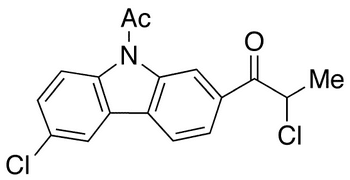 9-Acetyl-6-chloro-2-(2-chloro-1-oxopropyl)-9H-carbazole - Chemical structure and product image
