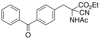 N-Acetyl-Alpha-cyano-p-benzoyl-D,L-phenylalanine Ethyl Ester - Chemical structure and product image