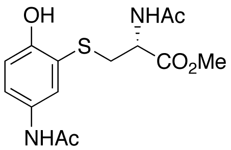 3-(N-Acetyl-L-cystein-S-yl) Acetaminophen Methyl Ester - Chemical structure and product image